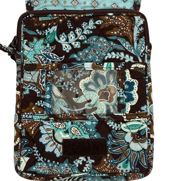 Vera Bradley Retired  Java Blue Crossbody Bag  Multiple Compartments - Picture 7 of 14